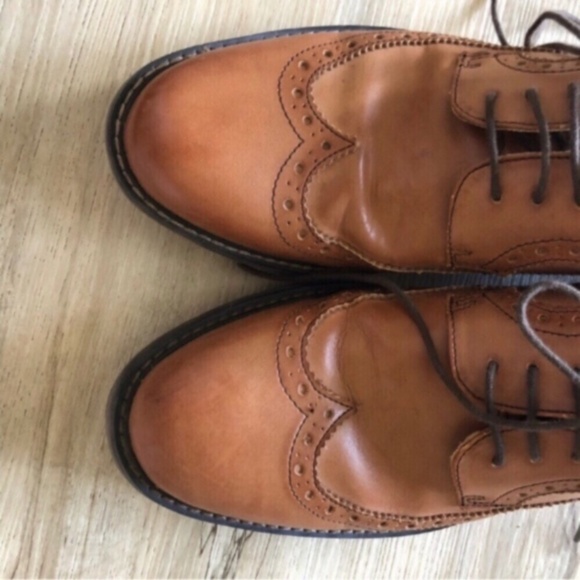 Steve Madden Tan Leather Oxfords - Picture 3 of 11